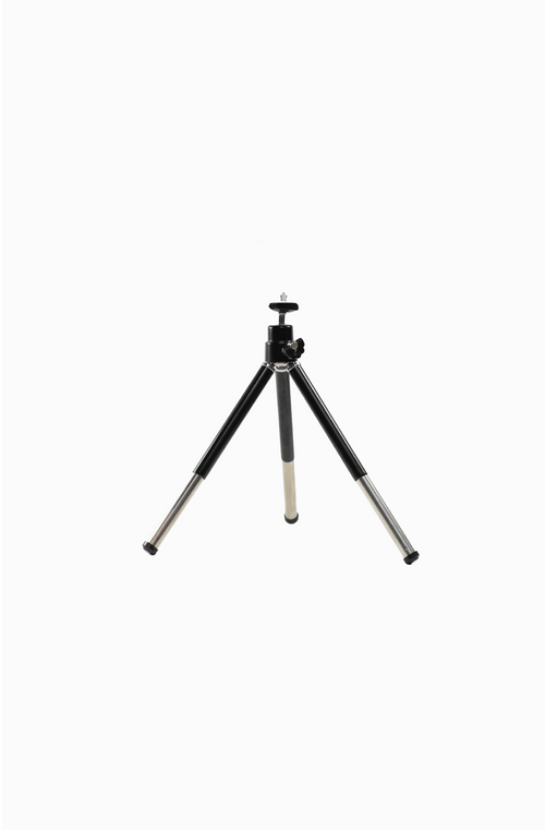 Mini tripod with adjustable head and 1/4-inch mount for THE LIGHTER
