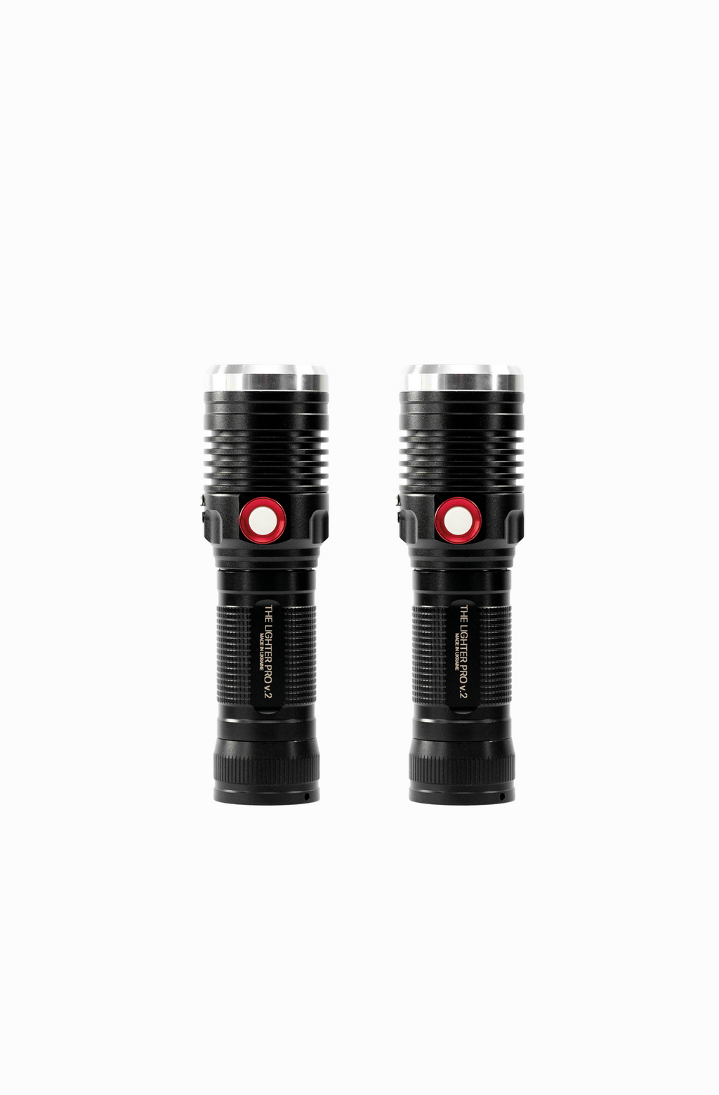 Two THE LIGHTER PRO v.2 LED lights in the PRO KIT